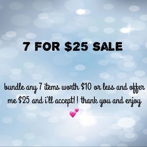 7 for $25 sale 🤩